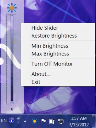 Adjust Laptop Brightness ключ бесплатно