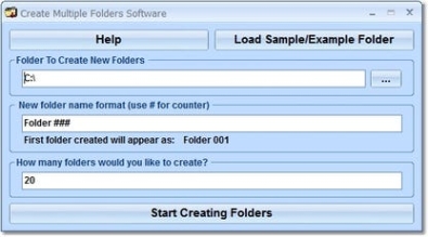 Create Multiple Folders Software генератор ключей