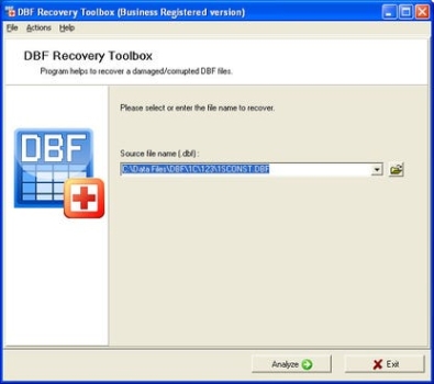 DBF Recovery Toolbox генератор серийного номера