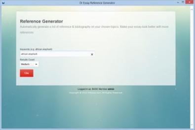 Генератор ключей (keygen)  Dr Essay Reference Generator