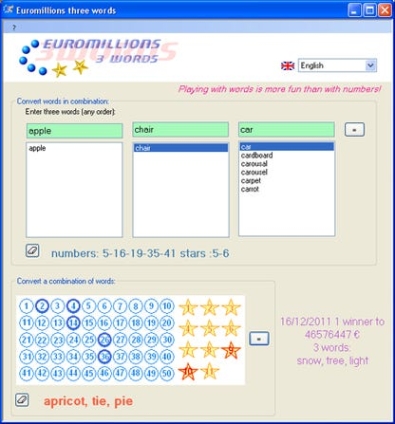 Euromillions three words ключ бесплатно