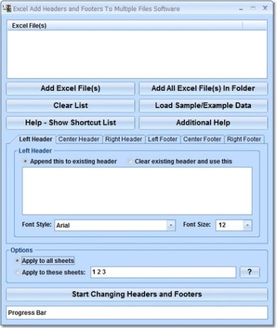 Excel Add Headers and Footers To Multiple Files Software генератор ключей