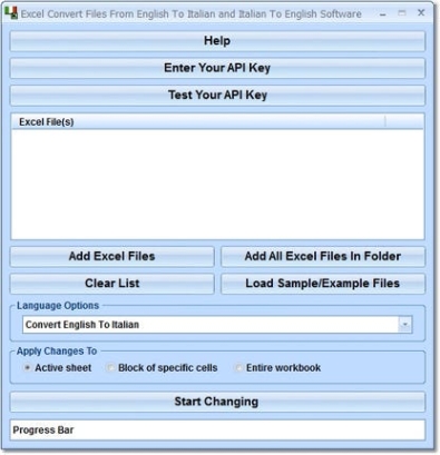 Key генератор для  Excel Convert Files From English To Italian and Italian To English Software