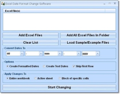 Key генератор для  Excel Date Format Change Software