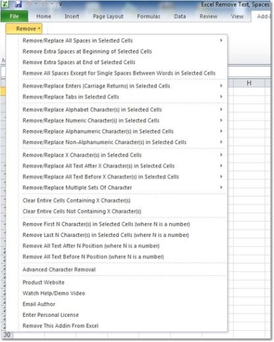 Excel Remove Text, Spaces & Characters From Cells Software ключ активации