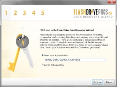 Регистрационный ключ к программе  Flash Drive Data Recovery Wizard