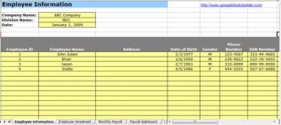 HR Payroll Spreadsheet Template генератор ключей