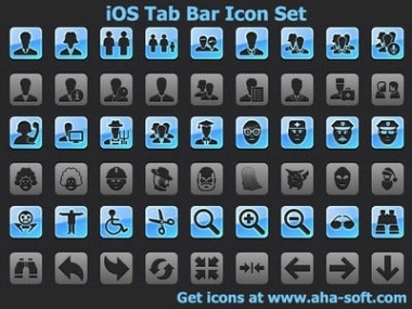 iOS Tab Bar Icon Set ключ бесплатно