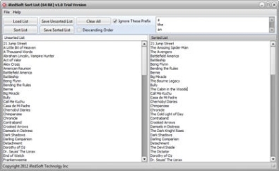 Ключ активации для iRedSoft Sort List (64-bit)