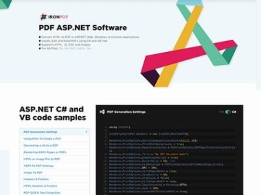 IronPDF ASP. NET PDF Generator генератор серийного номера