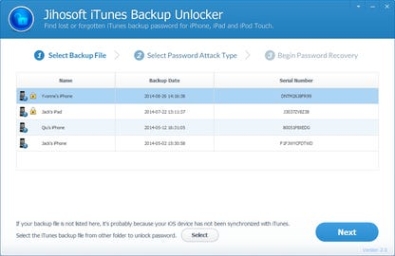 Jihosoft iTunes Backup Unlocker Key генератор