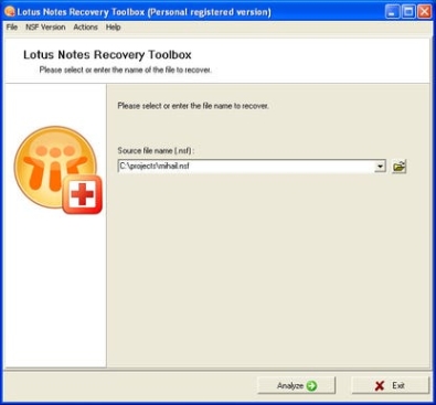 Ключ для Lotus Notes Recovery Toolbox