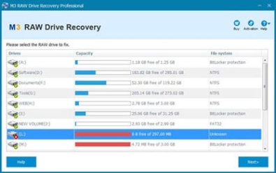 M3 RAW Drive Recovery генератор ключей