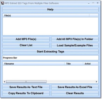 MP3 Extract ID3 Tags From Multiple Files Software Key генератор