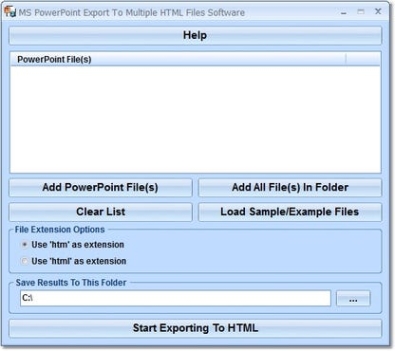 MS PowerPoint Export To Multiple HTML Files Software ключ бесплатно