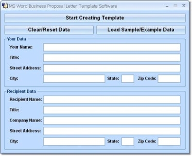 MS Word Business Proposal Letter Template Software генератор серийного номера