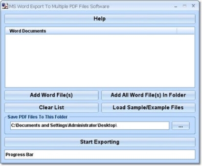 MS Word Export To Multiple PDF Files Software ключ бесплатно