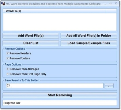 MS Word Remove Headers and Footers From Multiple Documents Software ключ активации