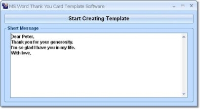 MS Word Thank You Card Template Software ключ активации