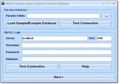 Ключ для MySQL Paradox Import, Export & Convert Software