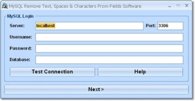 Key генератор для  MySQL Remove Text, Spaces & Characters From Fields Software