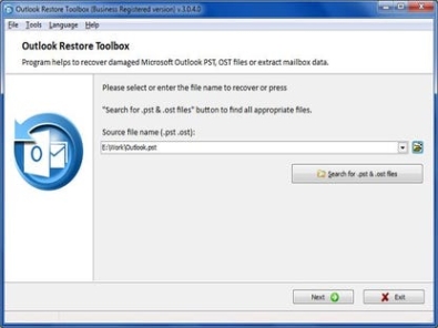 Outlook Restore Toolbox Key генератор