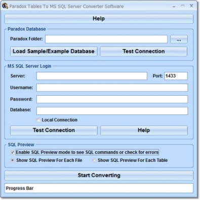 Paradox Tables To MS SQL Server Converter Software Key генератор