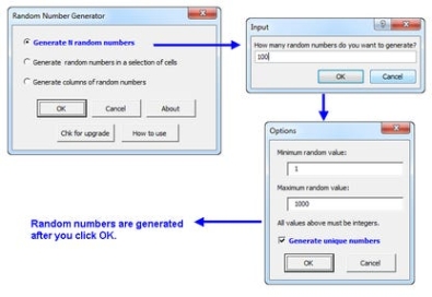 Key генератор для  Random Number Generator for Microsoft Excel