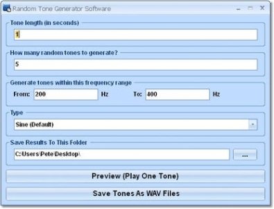 Random Tone Generator Software генератор ключей