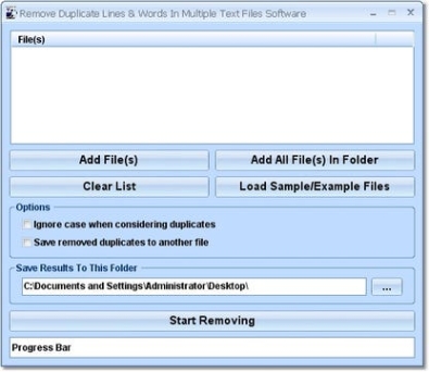 Remove Duplicate Lines & Words In Multiple Text Files Software генератор серийного номера