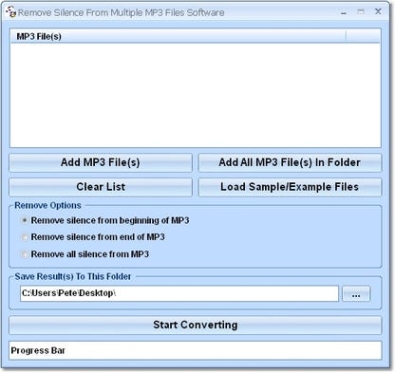 Remove Silence From Multiple MP3 Files Software генератор серийного номера