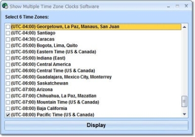 Бесплатный ключ для Show Multiple Time Zone Clocks Software