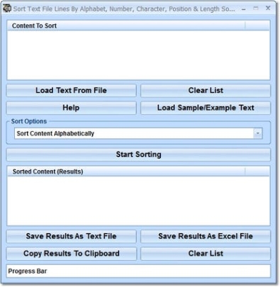 Sort Text File Lines By Alphabet, Number, Character, Position & Length Software генератор ключей