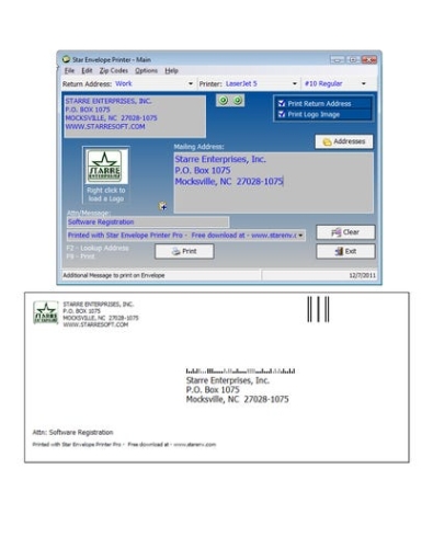 Star Envelope Printer Pro генератор серийного номера
