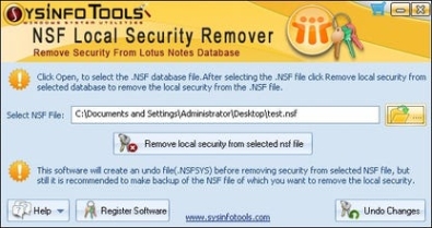 Бесплатный ключ для SysInfoTools NSF Local Security Remover