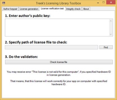 Treeks Licensing Library Key генератор