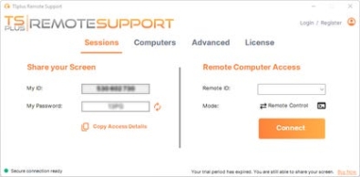 Генератор ключей (keygen)  TSplus Remote Support