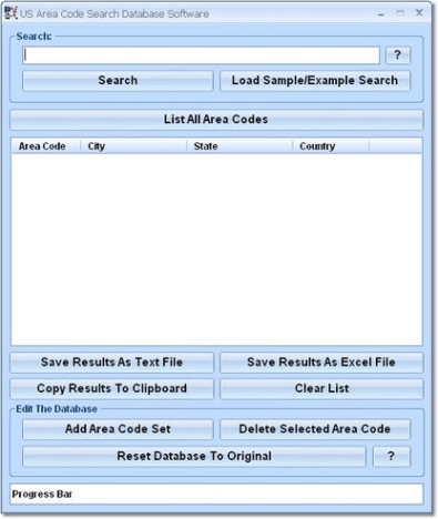 US Area Code Search Database Software генератор ключей