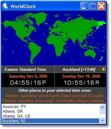 Бесплатный ключ для WorldClock