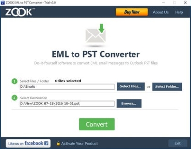 Генератор ключей (keygen)  Zook EML to PST Converter